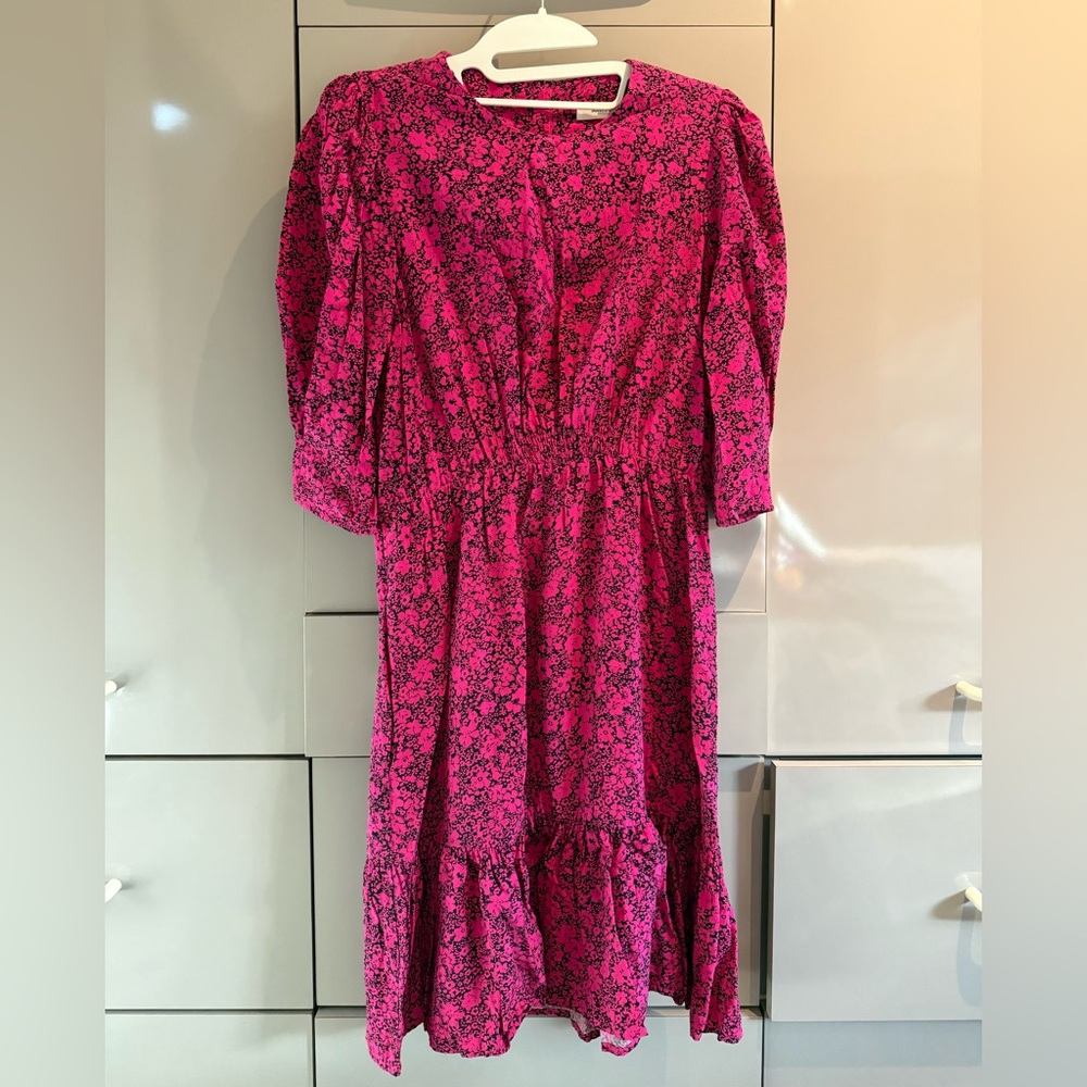SUNCOO Clodie Pink Print Dress